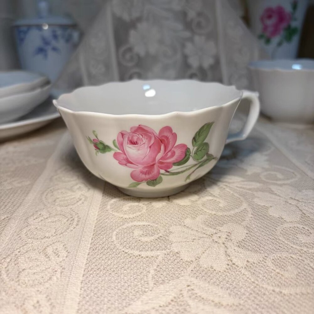 Floral Porcelain  eacup Style Home Decor